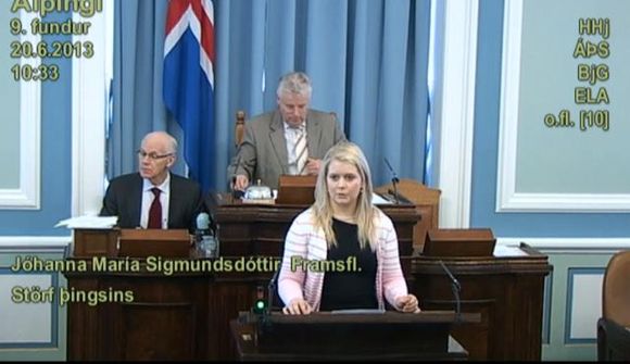 Fyrsta ræða yngsta þingmannsins