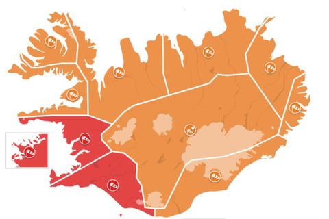 Red alerts take effect tonight at 7 pm in parts of the country.