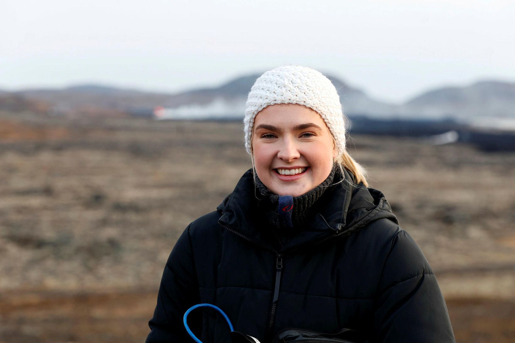 Juni Hordvin Johnsen, fréttakona frá norsku sjónvarpsstöðinni TV2.