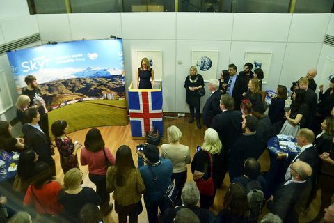 Around 150 people attended an Embassy reception last night to celebrate skyr.