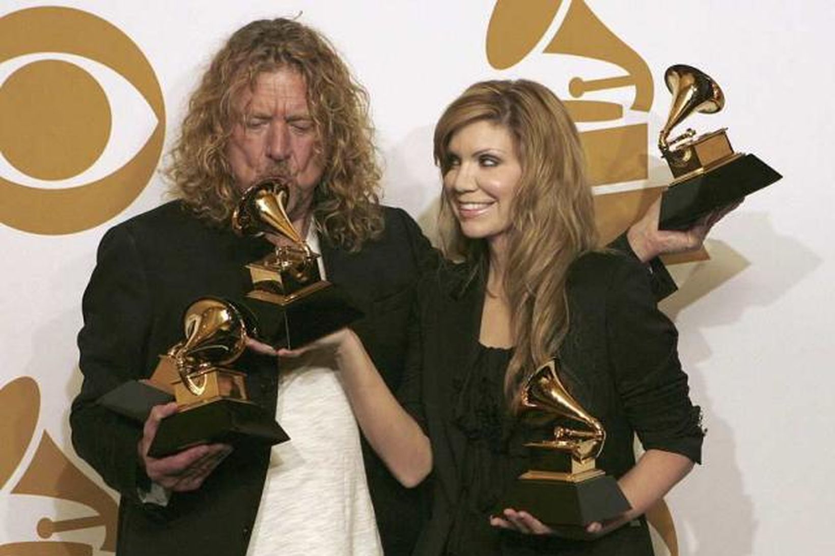 Robert Plant og Alison Krauss gerðu það gott á Grammy-hátíðinni, …