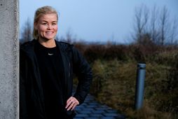 Ágústa Guðný Árnadóttir hóptímakennari æfir heima og fær fólk með sér á Facebook.