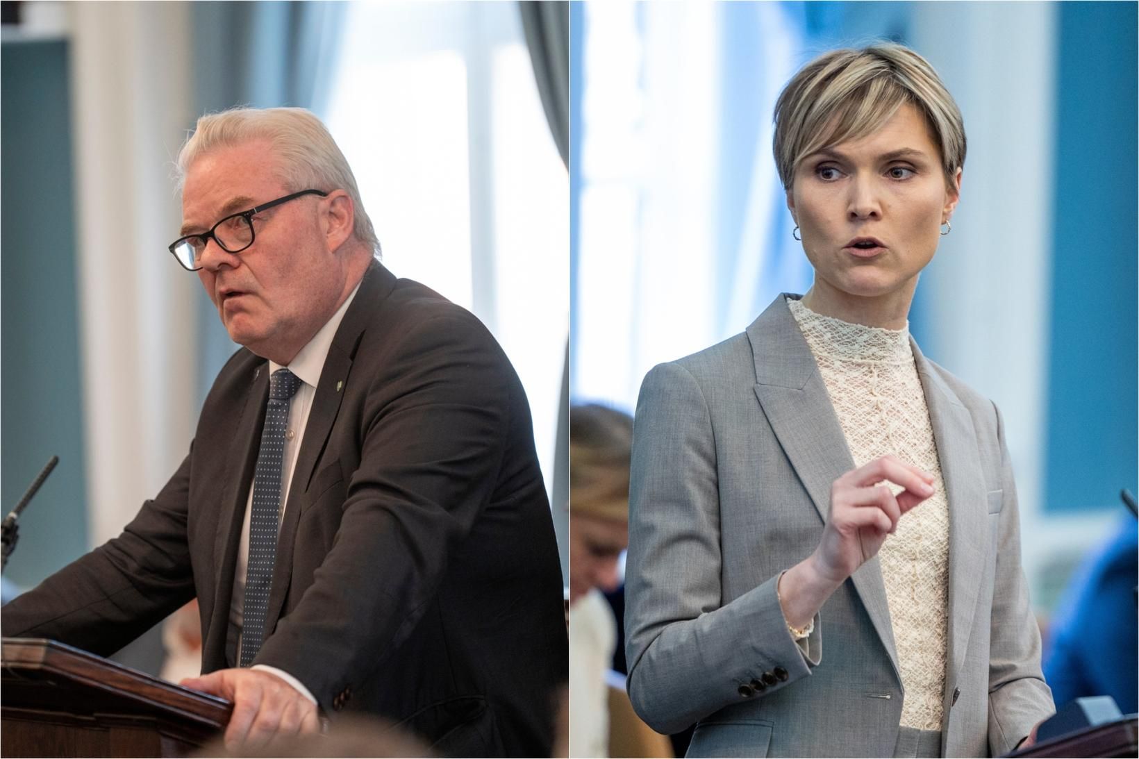 Sigurður Ingi Jóhannsson, formaður Framsóknarflokksins og Kristrún Frostadóttir forsætisráðherra.