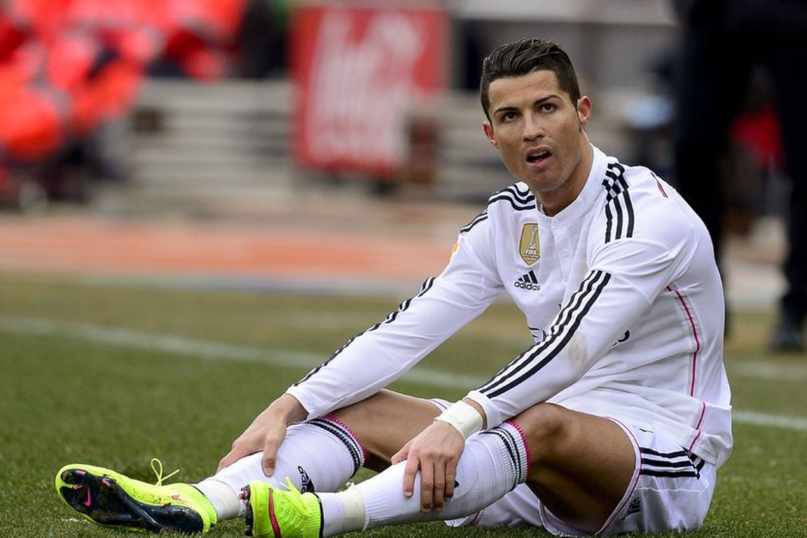 Cristiano Ronaldo skoraði mark Real Madrid.