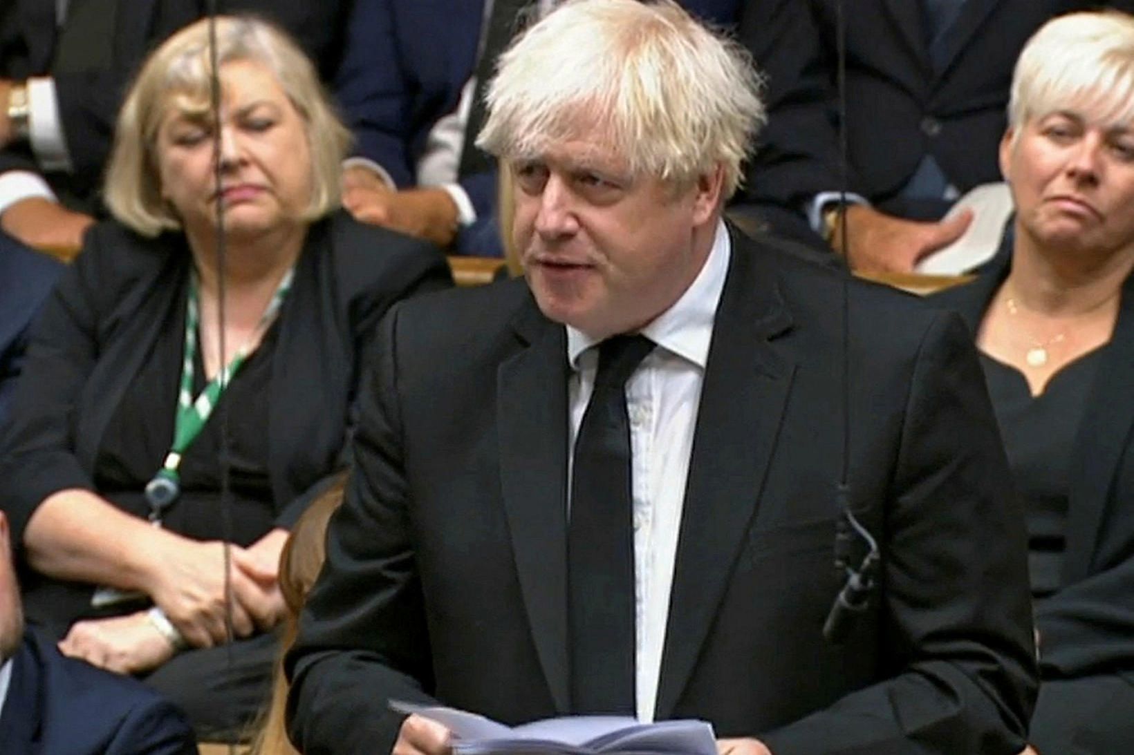 Boris Johnson á breska þinginu í september.