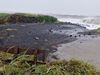Damage has occurred to the seawall.