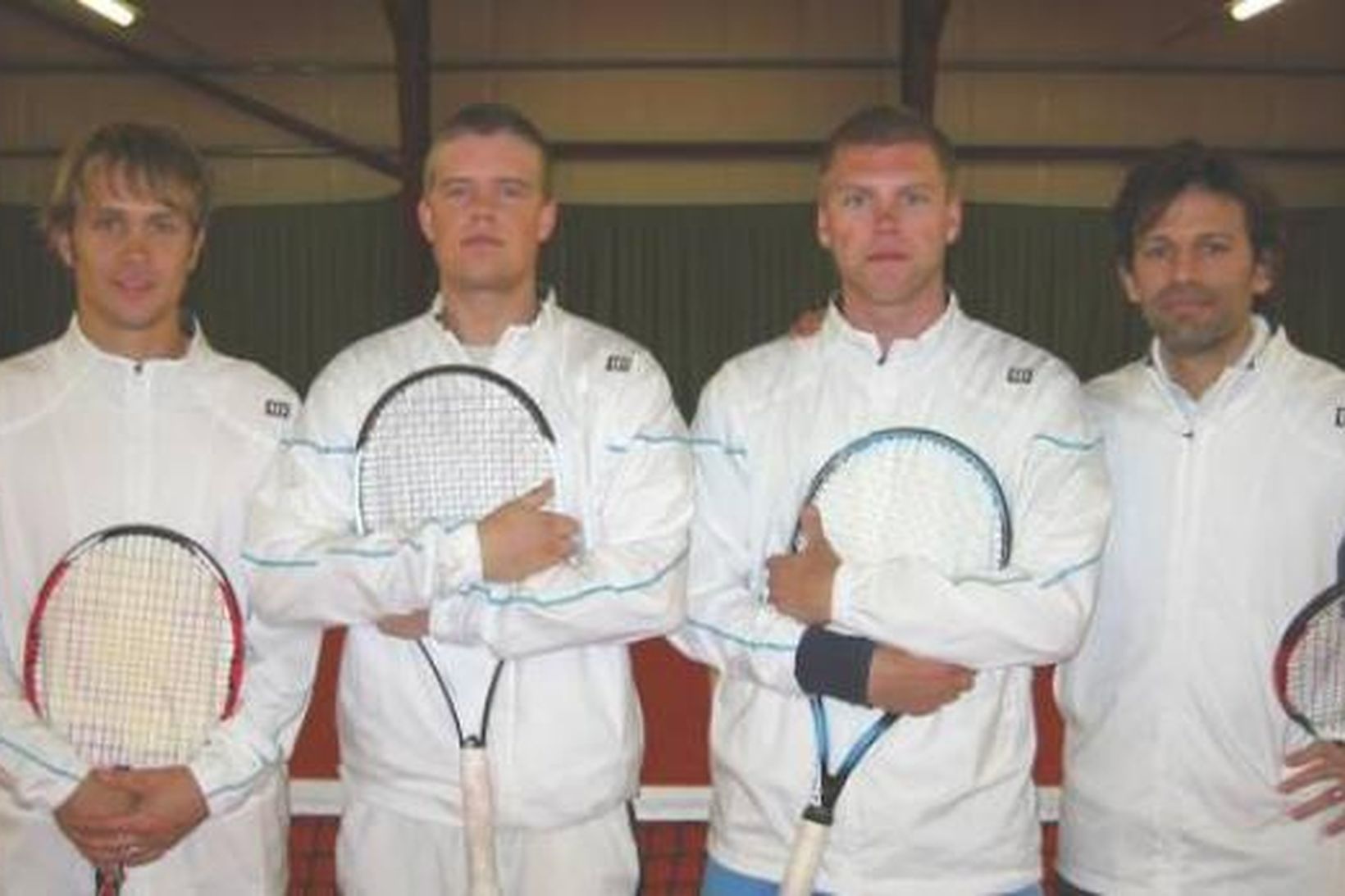 Karlalandsliðið í tennis.