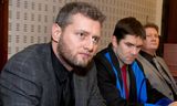 Jón Óttar Ólafsson, Hólmsteinn Gauti Sigurðsson saksóknari hjá embætti sérstaks saksóknara og Guðmundur Haukur Gunnarsson …