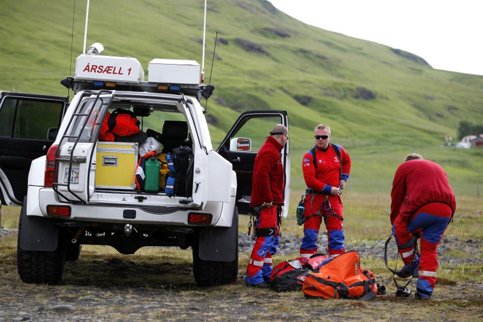 Leitað í Bleiksárgljúfri laugardaginn 28. júní 2014