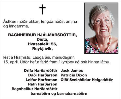 Ragnheiður Hjálmarsdóttir,