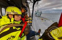 Flugmóðurskip HMS Prince of Wales kémur til RVK 