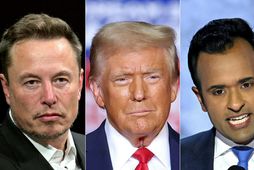 Samsett mynd af Musk, Trump og Ramaswamy.
