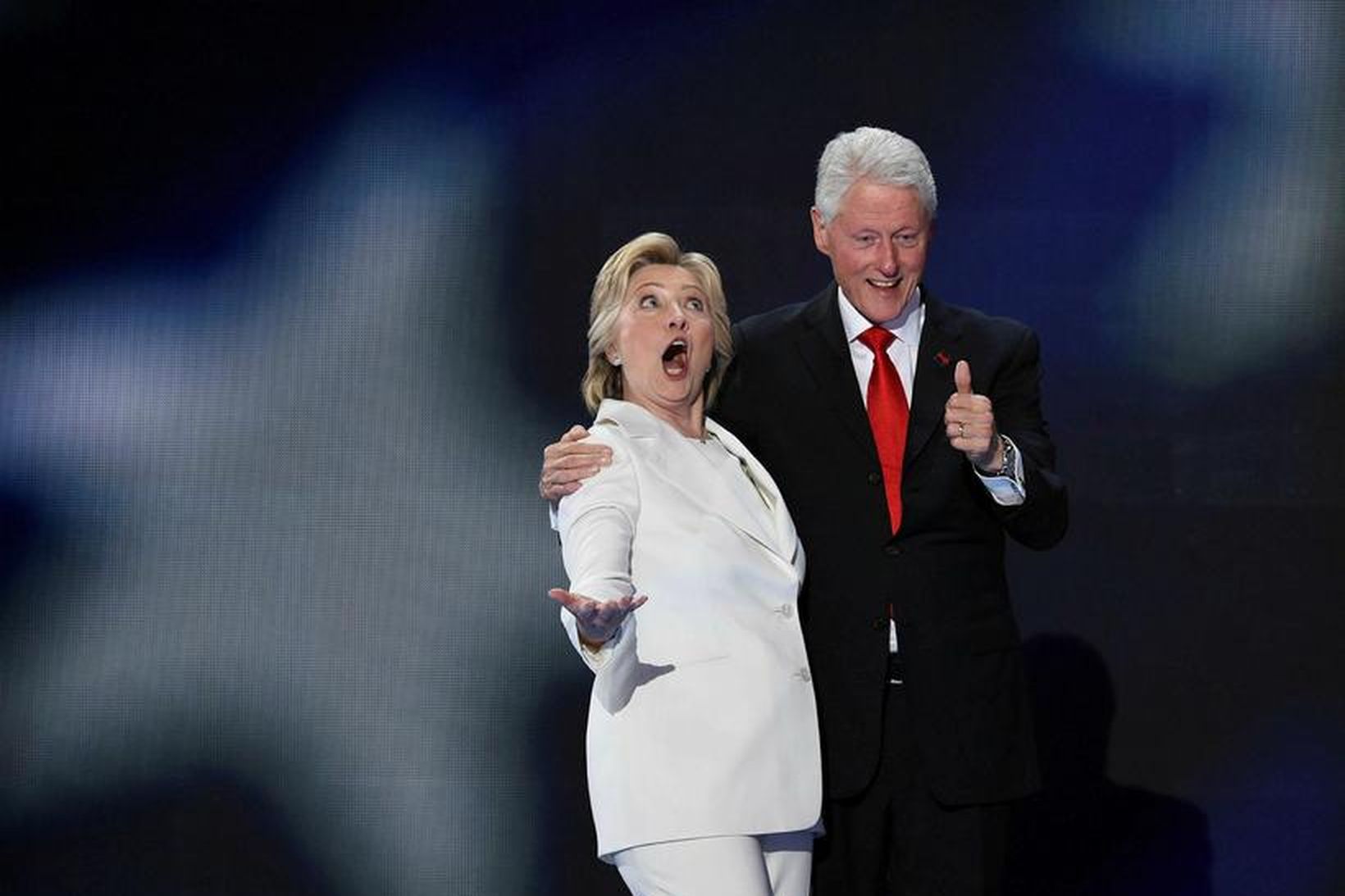 Hillary og Bill Clinton hafa gengið í gegnum súrt og …