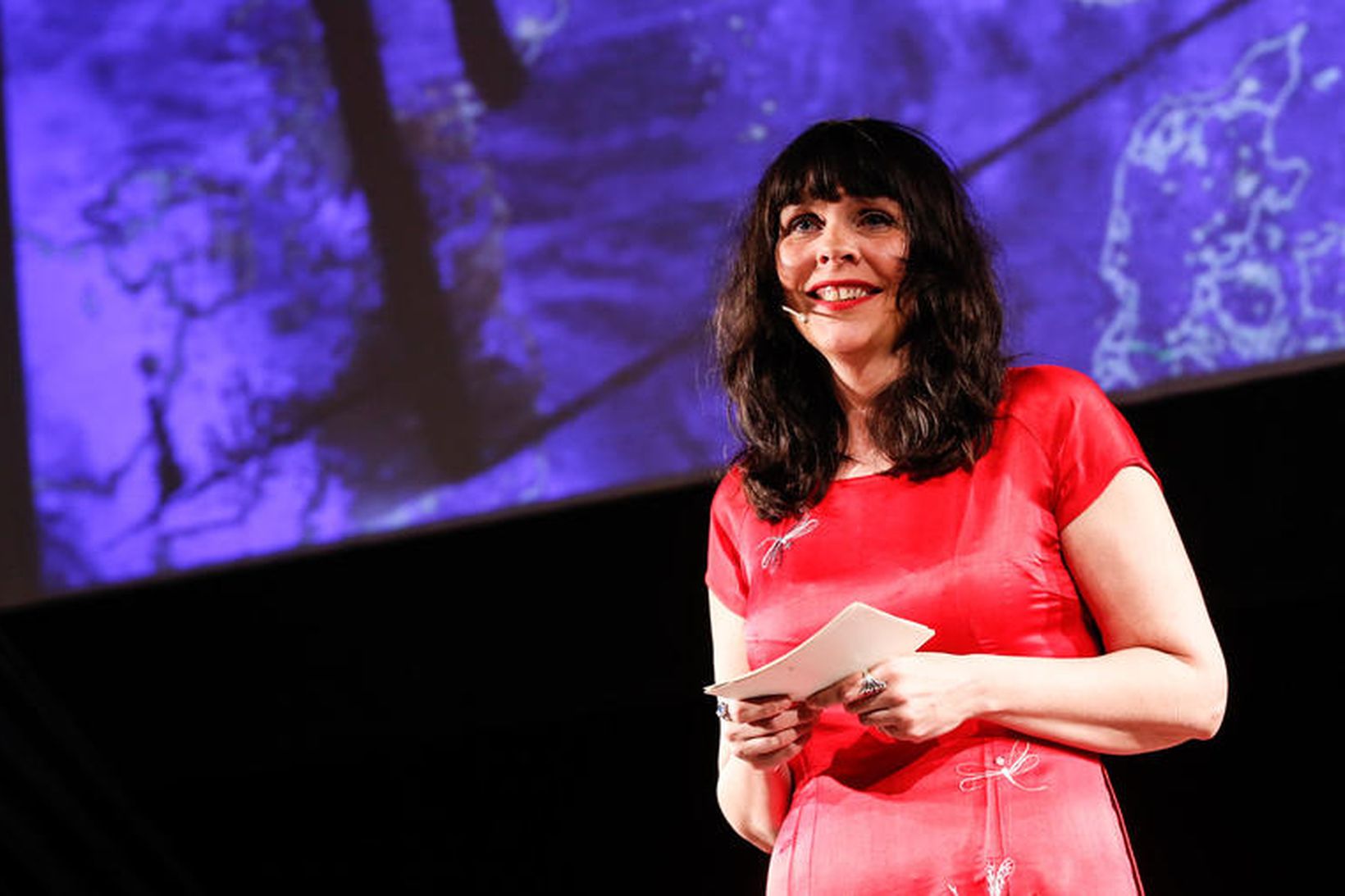 Birgitta Jónsdóttir, þingmaður Pírata, talaði á TEDxReykjavík 2015 í morgun.