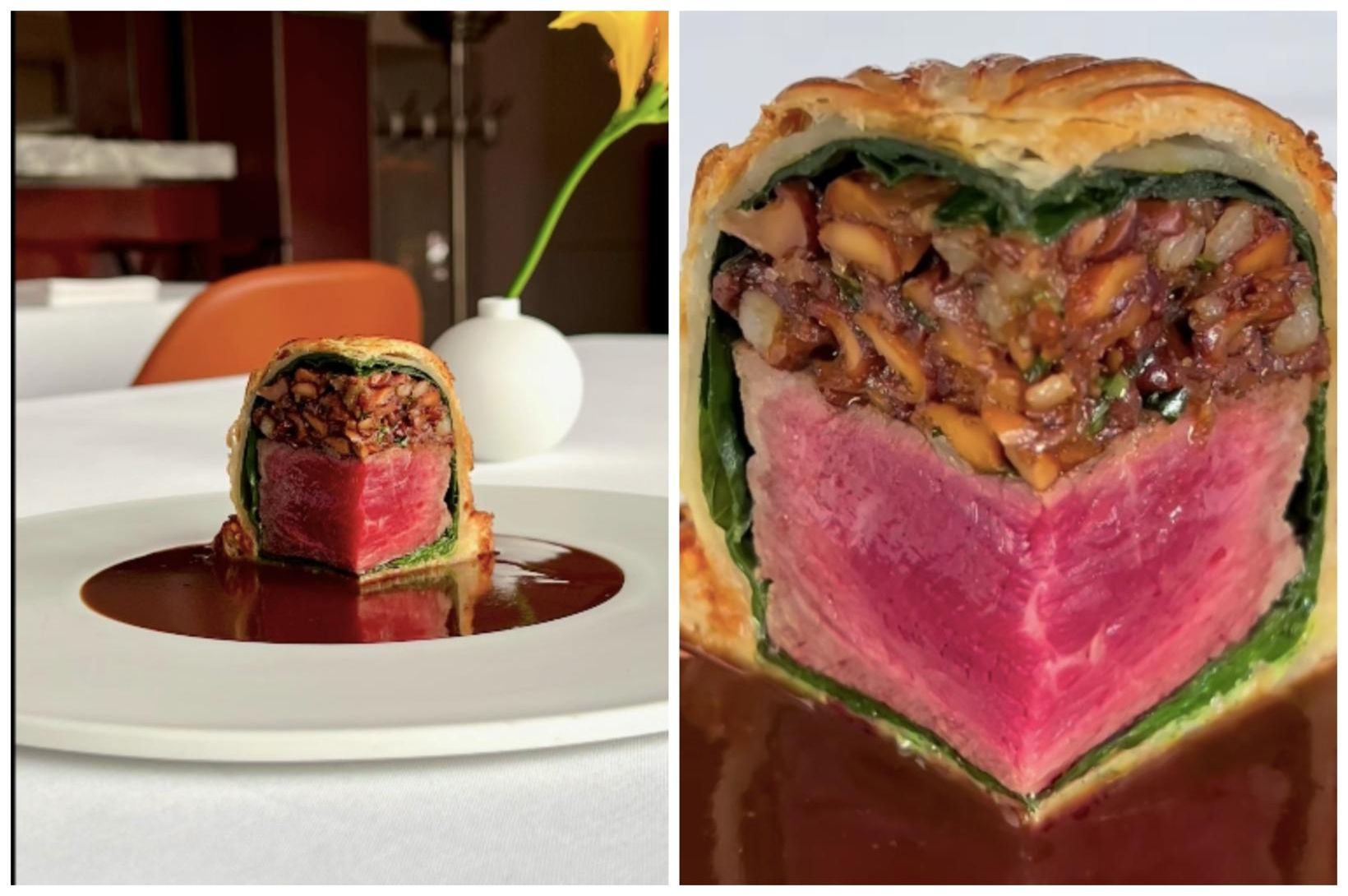 Beef Wellington á öðru plani