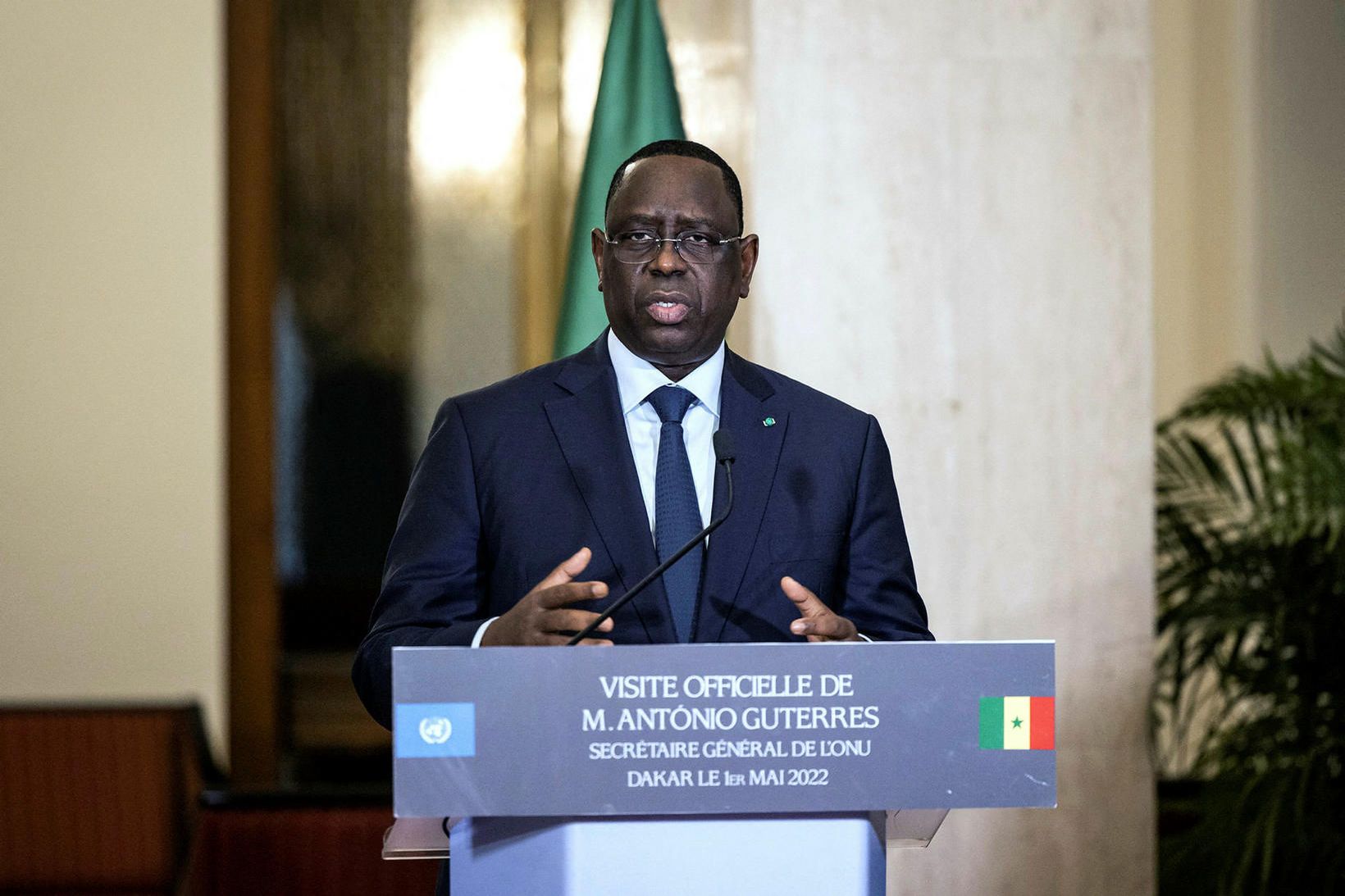 Macky Sall, forseti Senegal, hefur rekið heilbrigðisráðherra sinn.