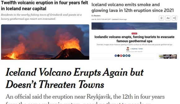 Gosið fangar athygli heimspressunnar