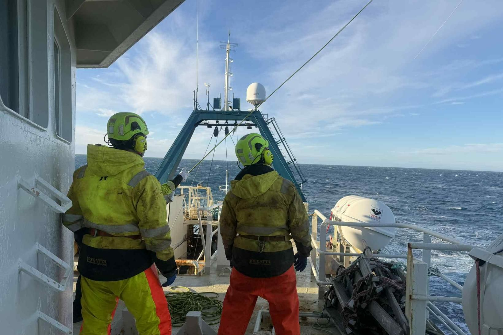 Myndir: Fengu beiðni um æfingu frá Gæslunni