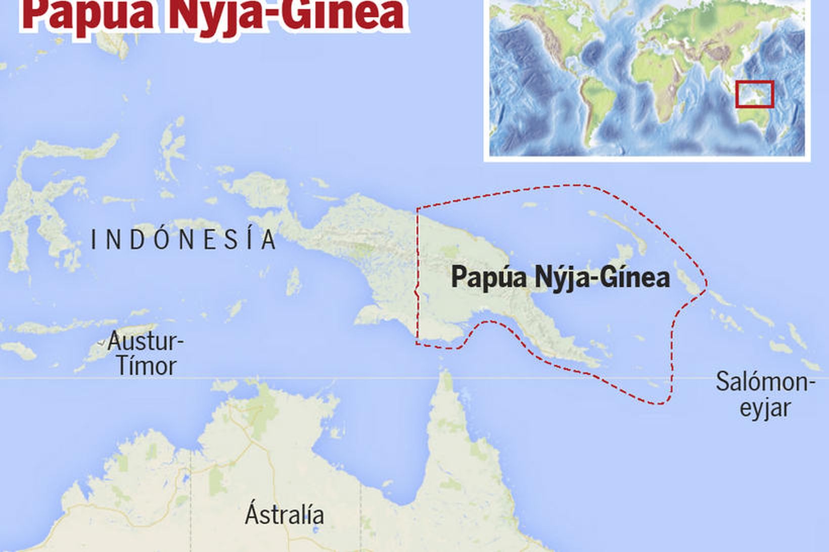 Papúa Nýja-Gínea er mjög fjölbreytt land, en þar búa um …