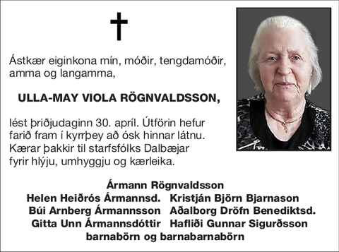 Ulla-May Viola Rögnvaldsson,