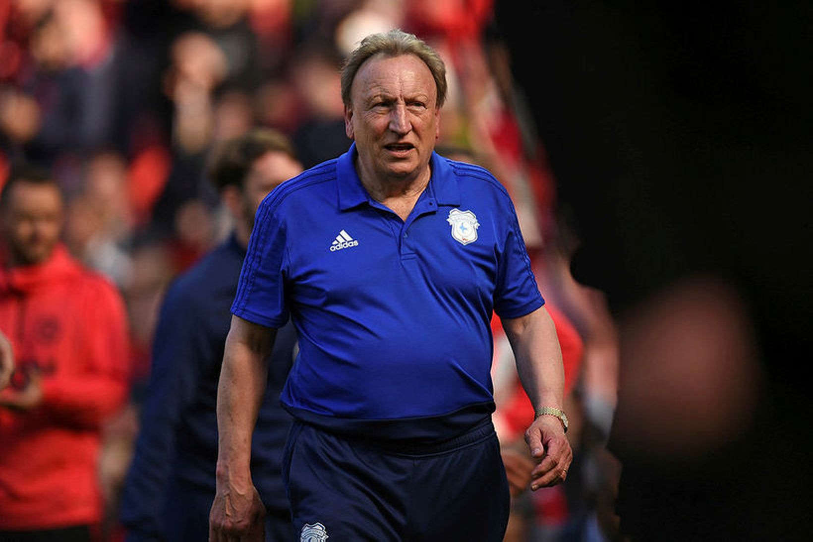 Neil Warnock er hann stýrði Cardiff City.