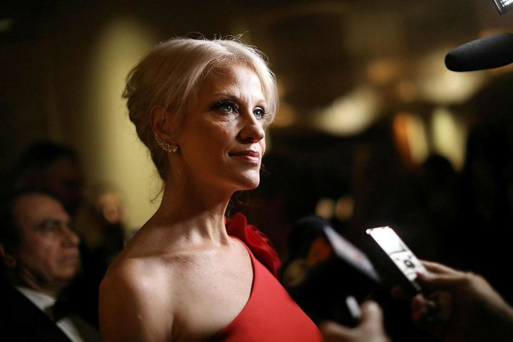 Kellyanne Conway, einn helsti ráðgjafi Donald Trumps Bandaríkjaforseta, nýtti í …