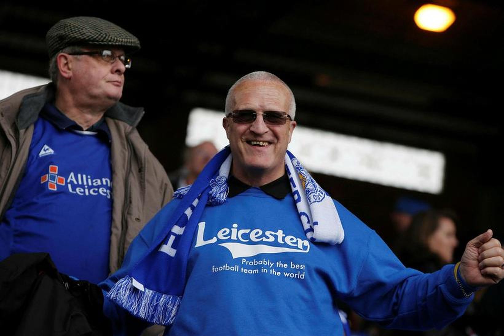 Stuðningsmenn Leicester City eru í skýjunum með Claudio Ranieri.