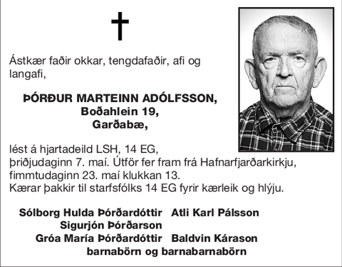 Þórður Marteinn Adólfsson,