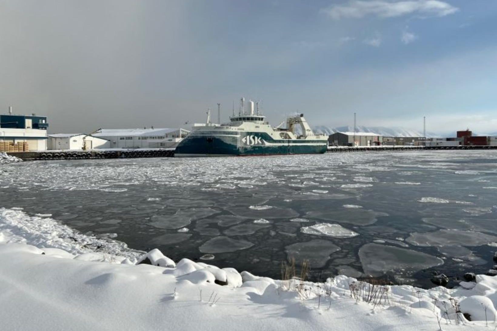 Drangey SK kom til hafnar á Sauðárkróki snemma í morgun.