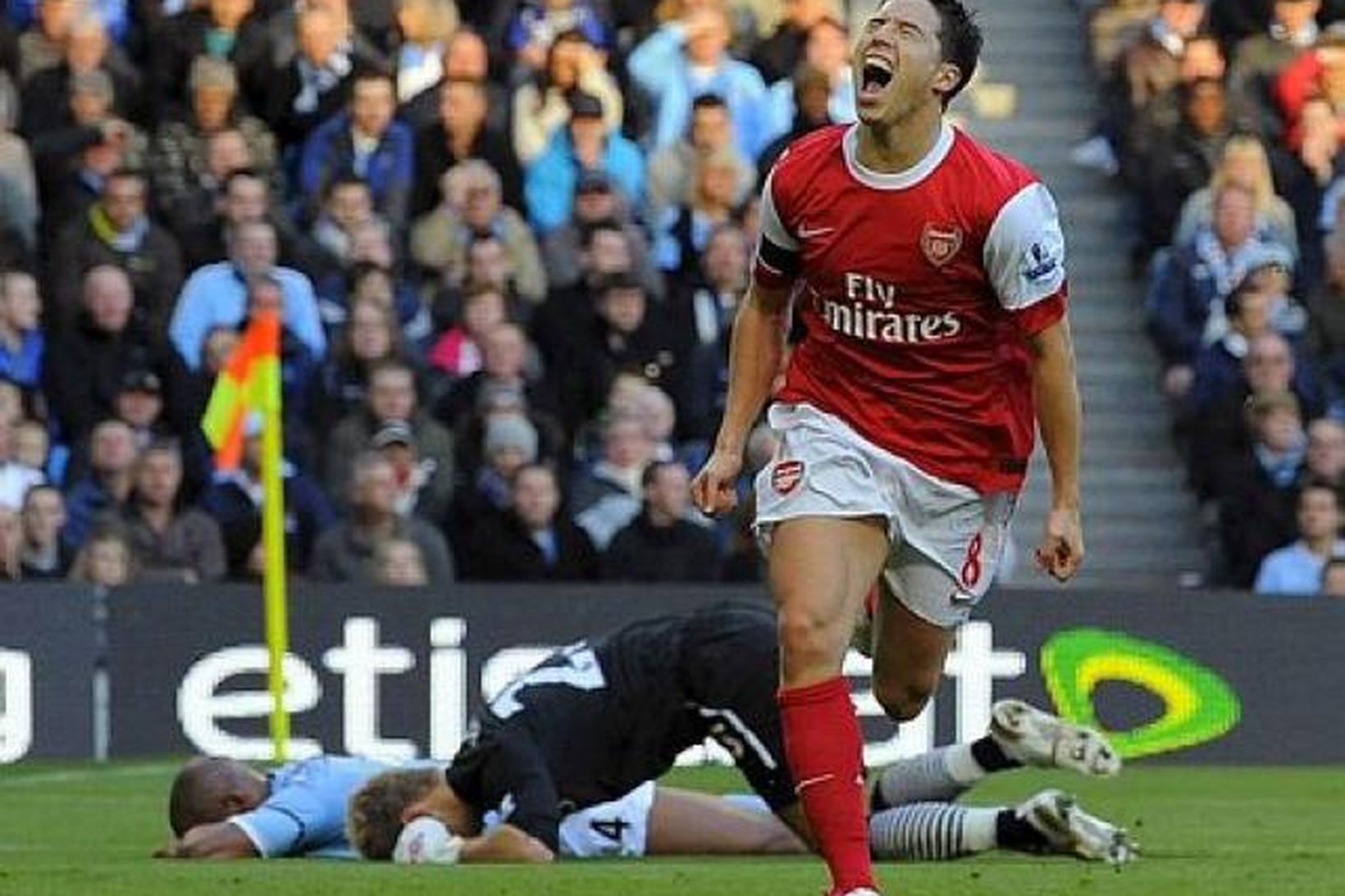 Samir Nasri kom Arsenal í 1:0.
