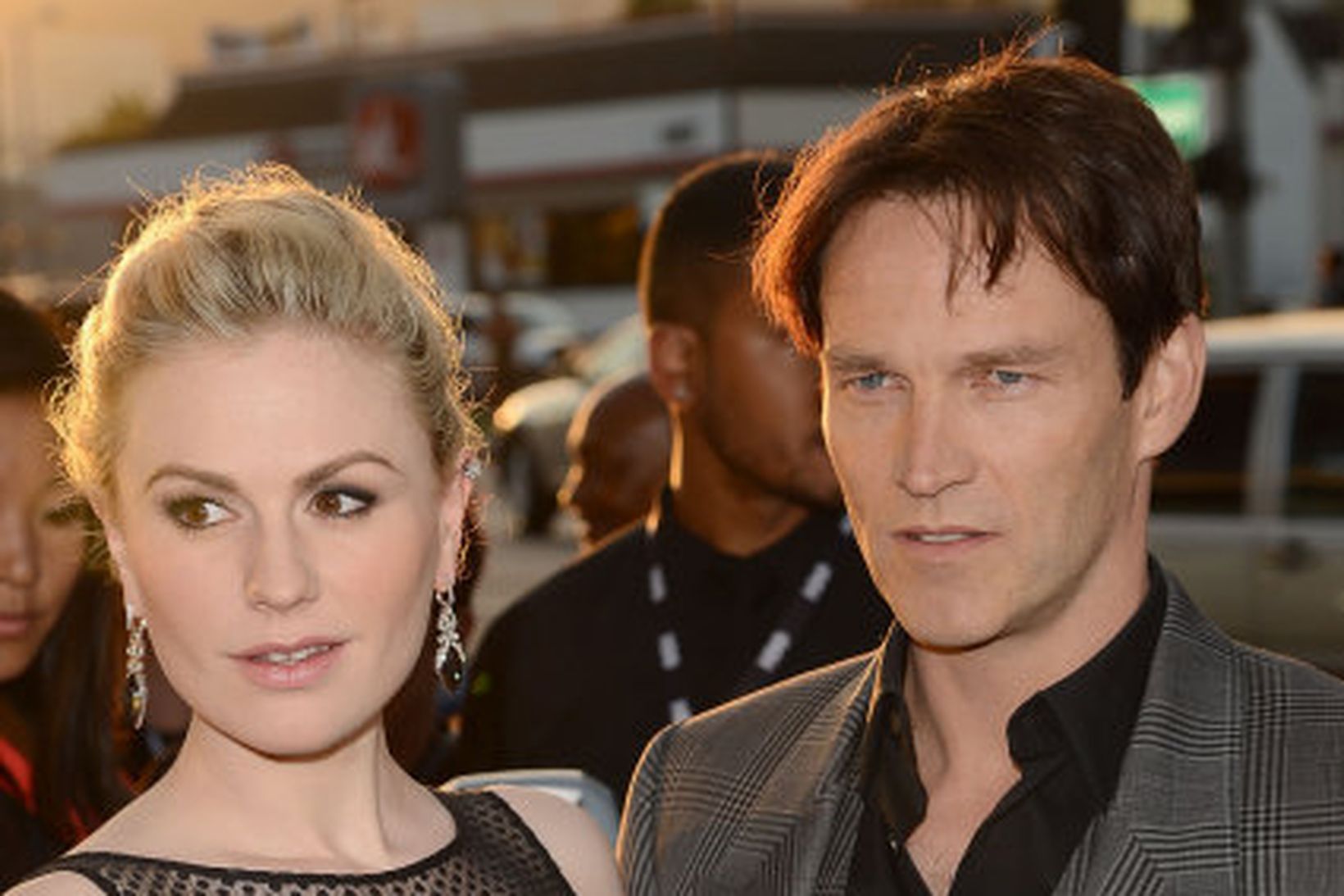 Leikararnir Anna Paquin og Stephen Moyer fara með hlutverk í …