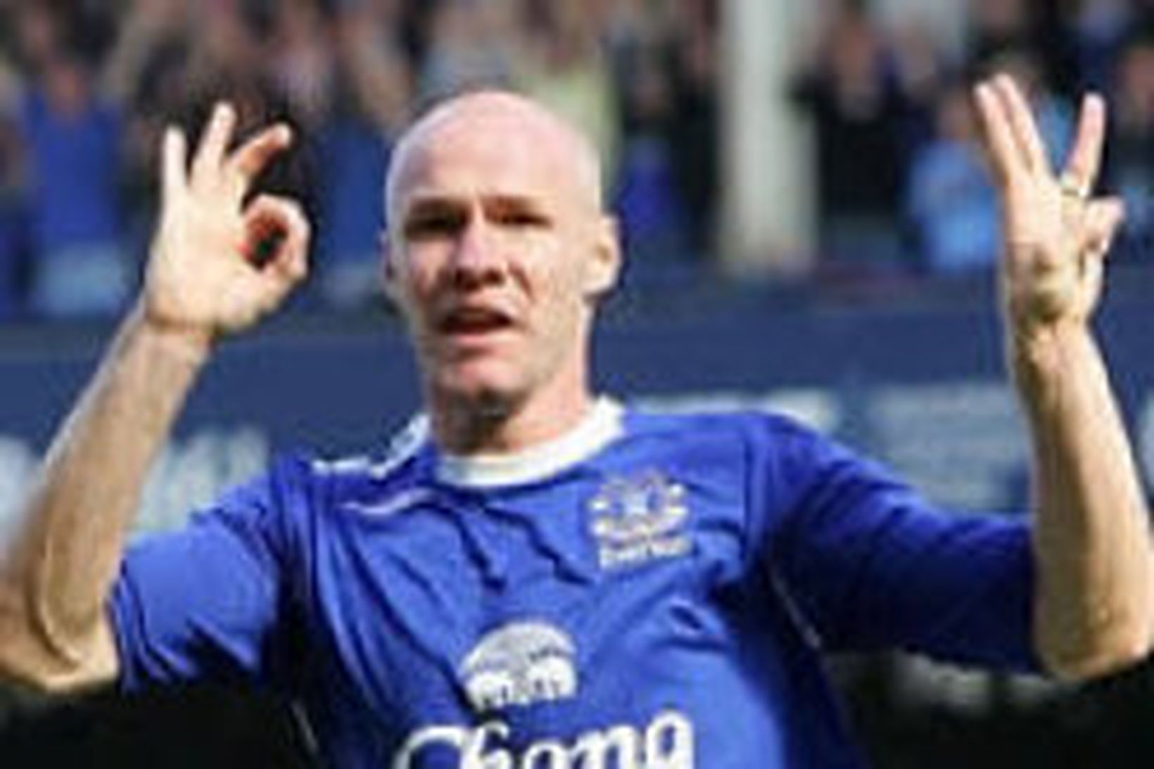 Andy Johnson er skæðasti sóknarmaður Everton.