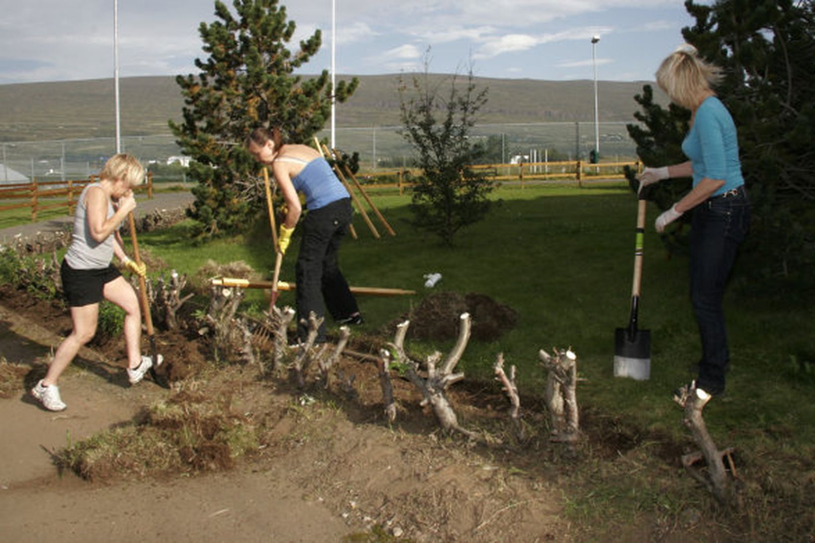 Veðrið leikur við Akureyringa í dag og aðstæður góðar til …