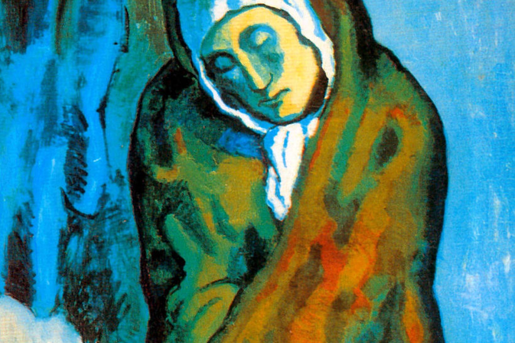 La Misereuse Accroupie eftir Pablo Picasso.