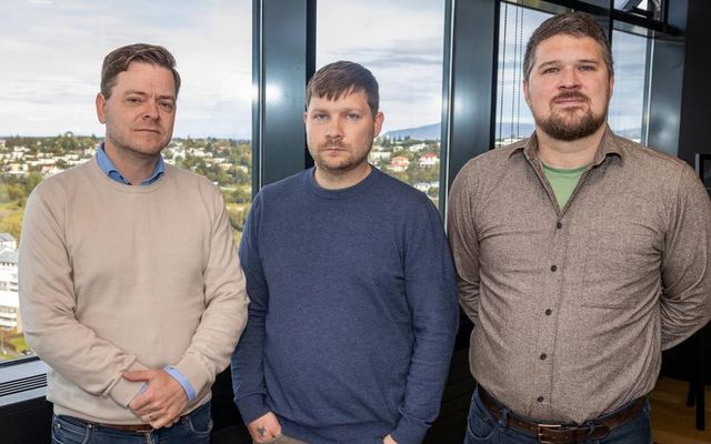 Ríkharður Brynjólfsson og Fróði Jóhannesson eigendur Tactica og Erling Þórir Egilsson rekstrarstjóri.