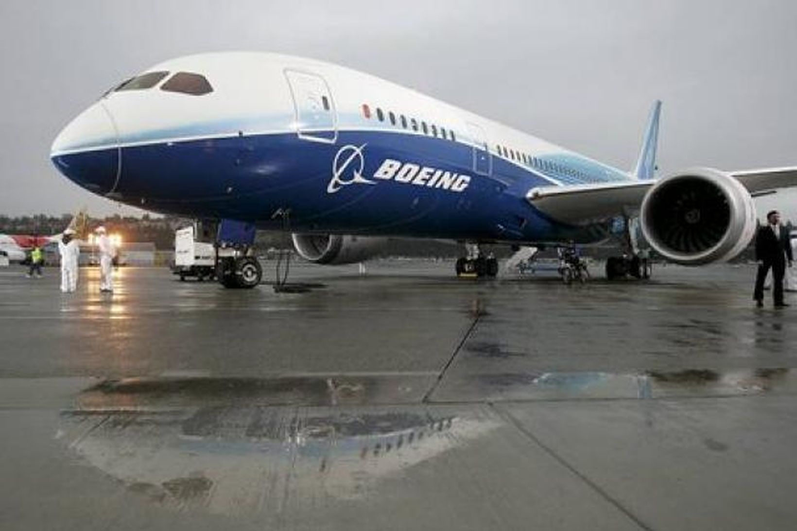 Boeing Dreamliner mun vera á leið til reynsluflugs á Keflavíkurflugvelli.