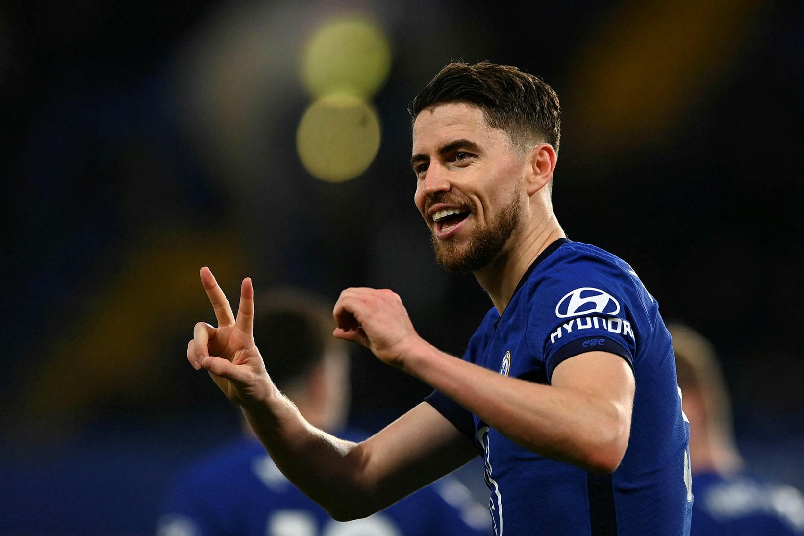 Jorginho varð Evrópumeistari með Chelsea á laugardagskvöldið.