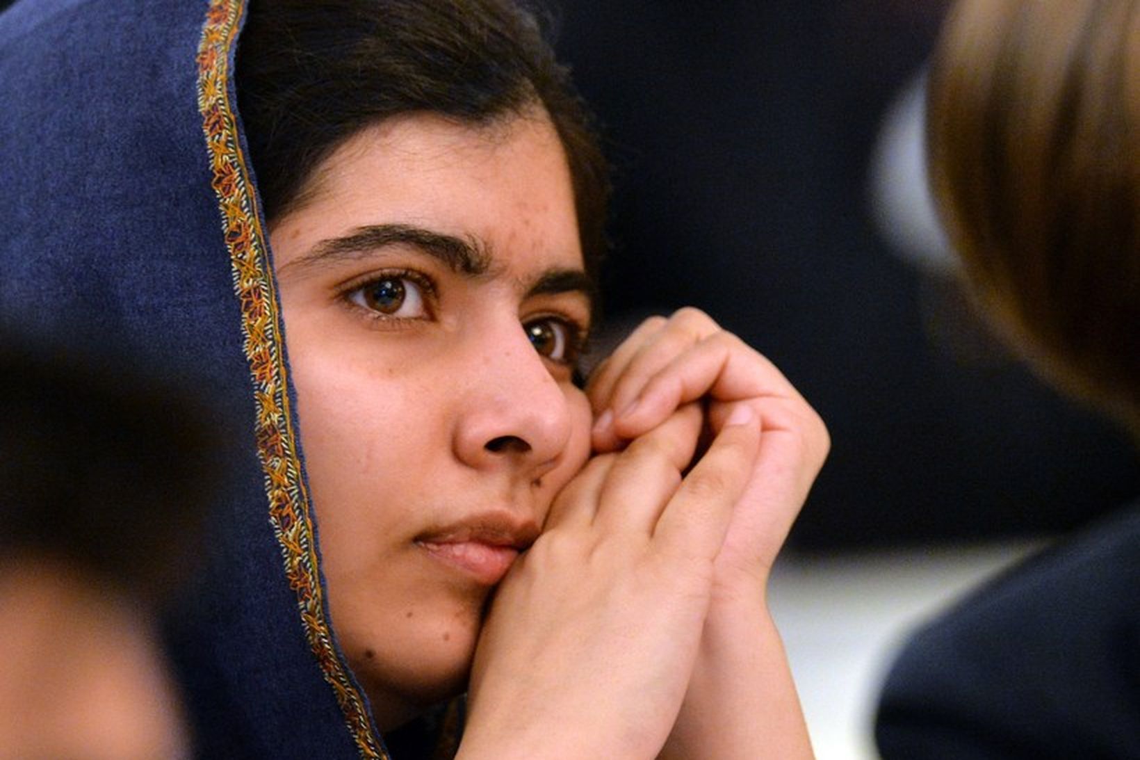 Malala Yousafzai á athöfn í Bretlandi í dag í tilefni …