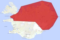 Rósant tekur það fram að rauði flákinn á kortinu hafi ekki táknað algjört rafmagnsleysi, heldur …