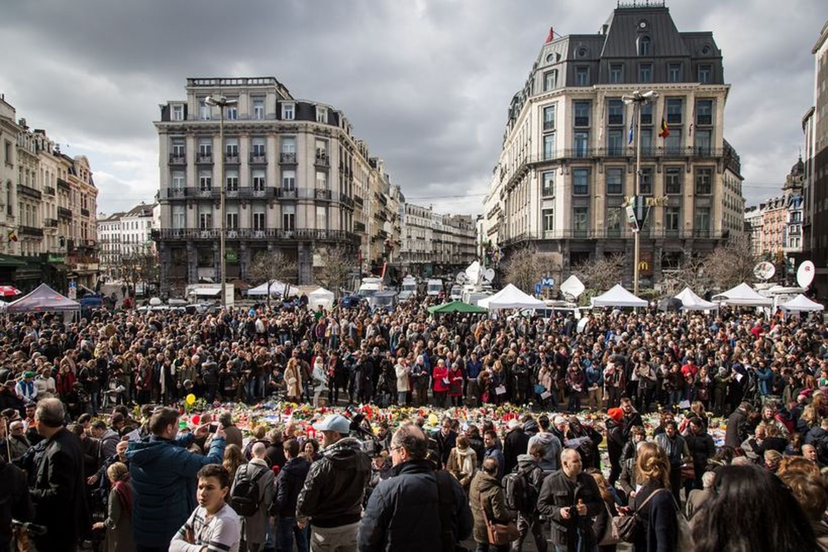 Gangan á að hefjast á Place de La Bourse torginu …