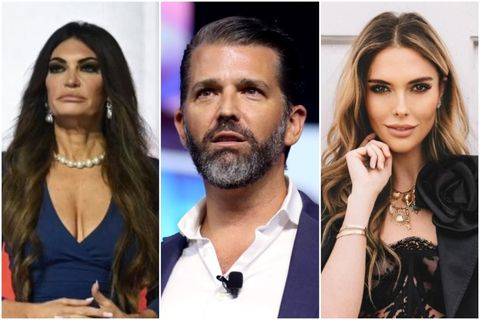 Kimberly Guilfoyle, Donald Trump Jr. og Bettina Anderson.