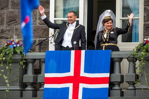 Icelandic President Guðni Th. Jóhannesson and First Lady Eliza Reid.