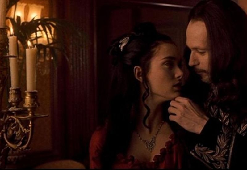 Winona Ryder as Mina and Gary Oldman as Count Dracula in Coppola's film adaptation of Bram Stoker's Dracula.