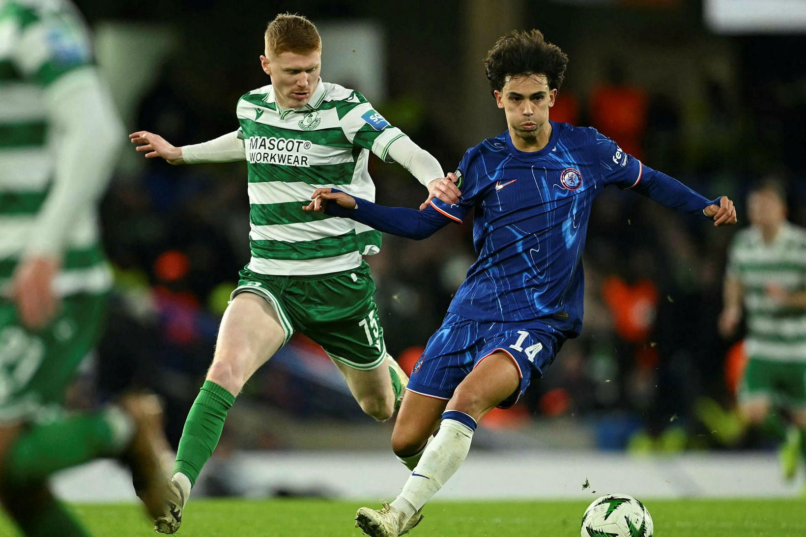 Joao Félix í leik með Chelsea gegn Shamrock Rovers í …