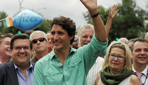 Trudeau í þriðju Gay Pride-göngunni 