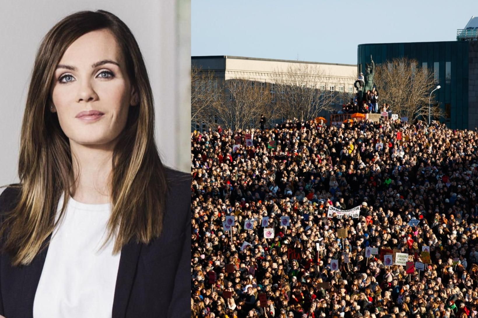 Sonja Ýr Þorbergsdóttir, formaður BSRB, segir kvennafrídaginn hafa gengið eins …