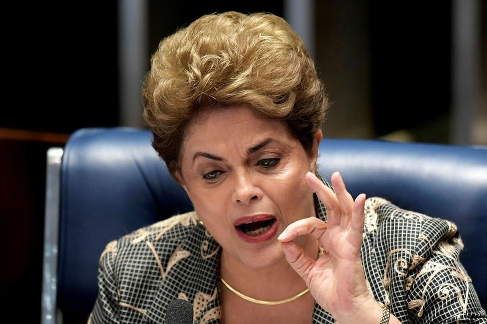 Dilma Rousseff hefur varið sjálfa sig fyrir þingheimi Brasilíu síðustu …