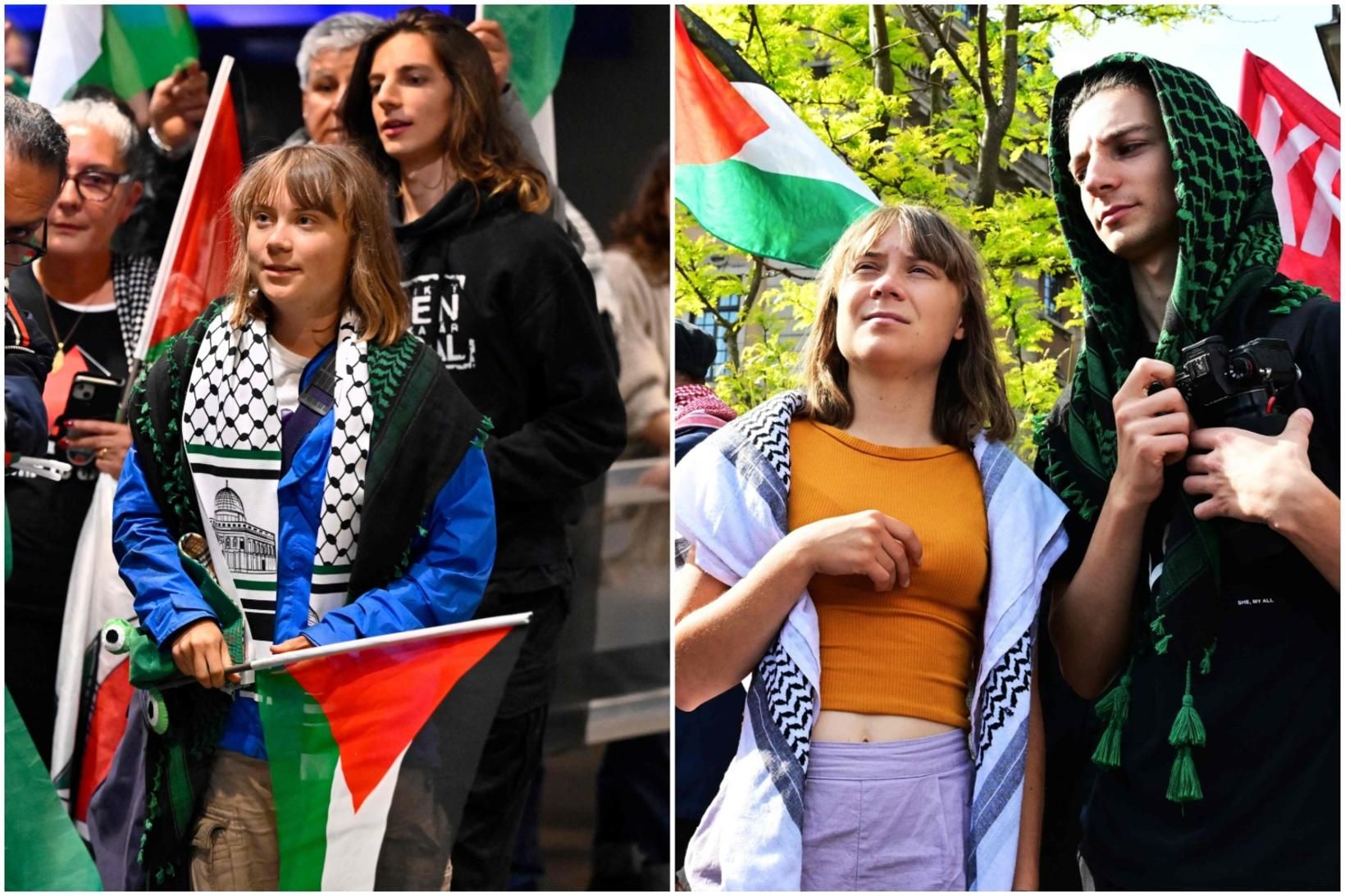Greta Thunberg og Chris Kebbon hafa varið miklum tíma saman …