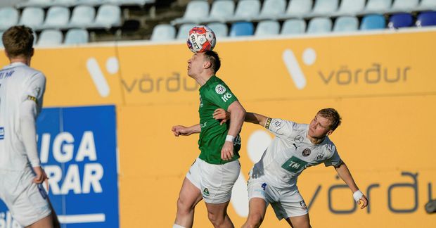 Patrik Johannesen í leik með Breiðabliki.