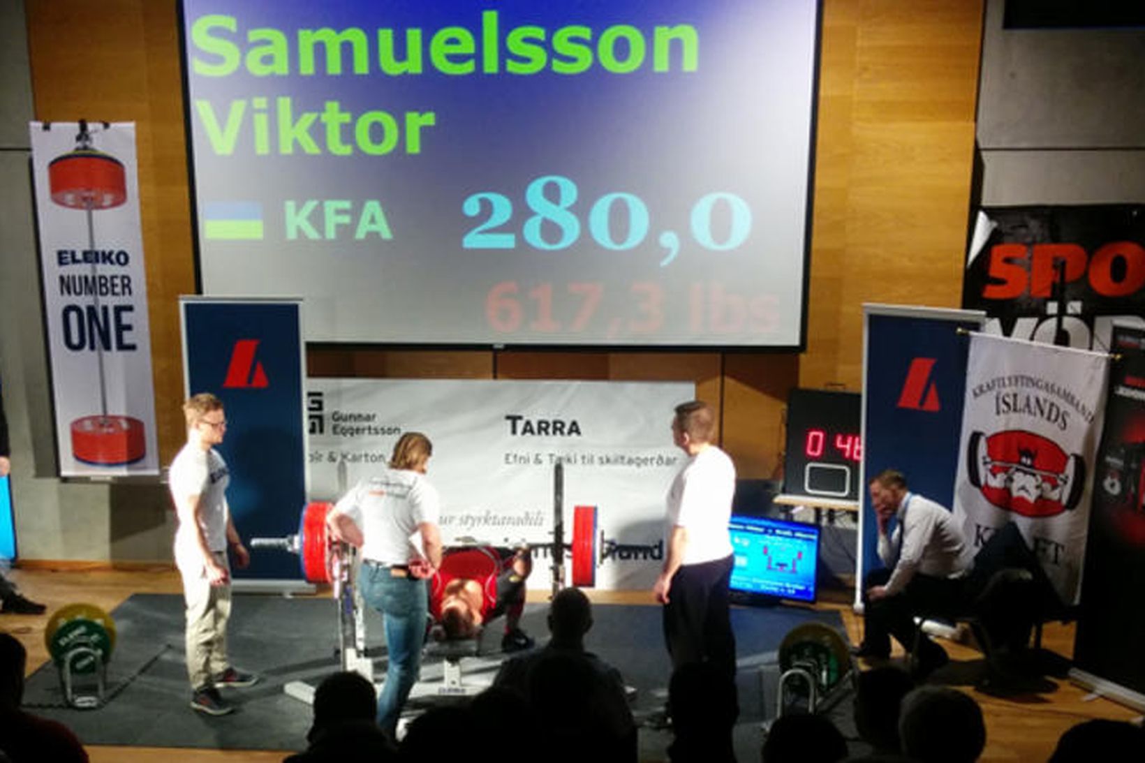 Viktor Samúelsson, KFA, sigraði í opnum flokki karla.
